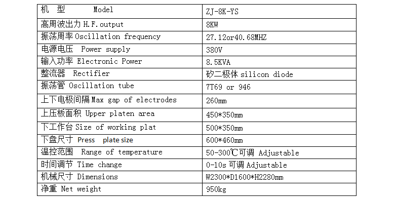 海綿一次成型高周波機 海綿一次成型高周波機